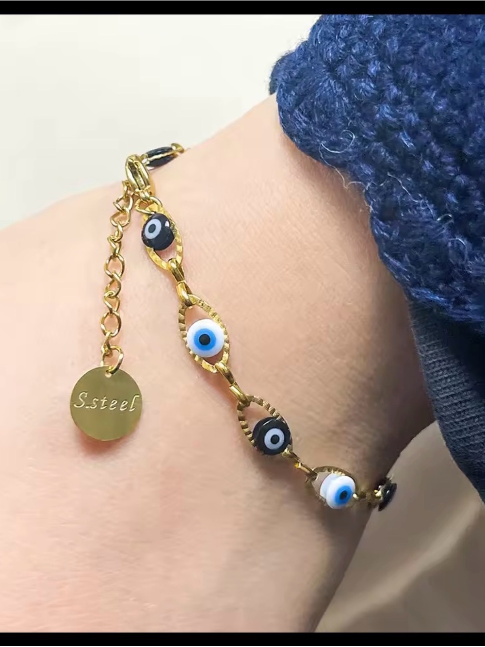 18k gold plated stainless steel bracelet